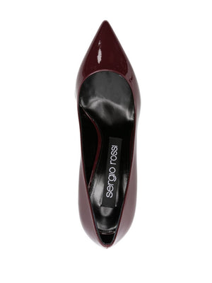 SERGIO ROSSI Elegant 70MM Godiva Patent Leather Pumps