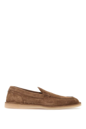 DOLCE & GABBANA Luxury Suede Leather Loafers