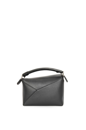 LOEWE Mini Puzzle Calfskin Handbag in Brown for Women