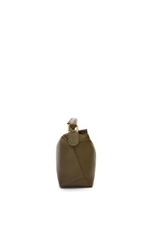 LOEWE Mini Puzzle Calfskin Handbag in Brown for Women