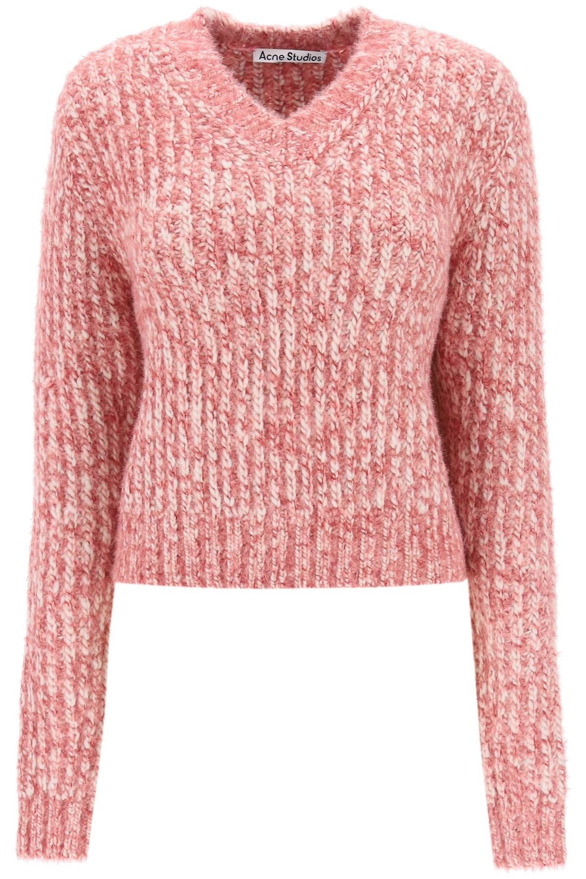 ACNE STUDIOS Cozy V-Neck Wool Sweater for Women - Fall/Winter 2024 Collection