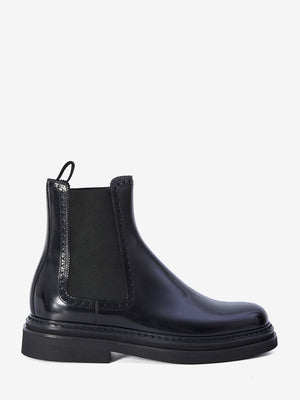 DOLCE & GABBANA Elegant Classic Chelsea Boots in Black