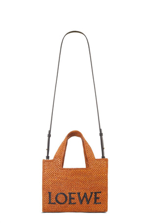 Túi Xách Tote Cỡ Nhỏ Màu Đen Cho Nữ - Da Bê Và Raffia