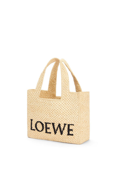 LOEWE Women's Beige Raffia Tote Handbag - Small Natural Style for FW24