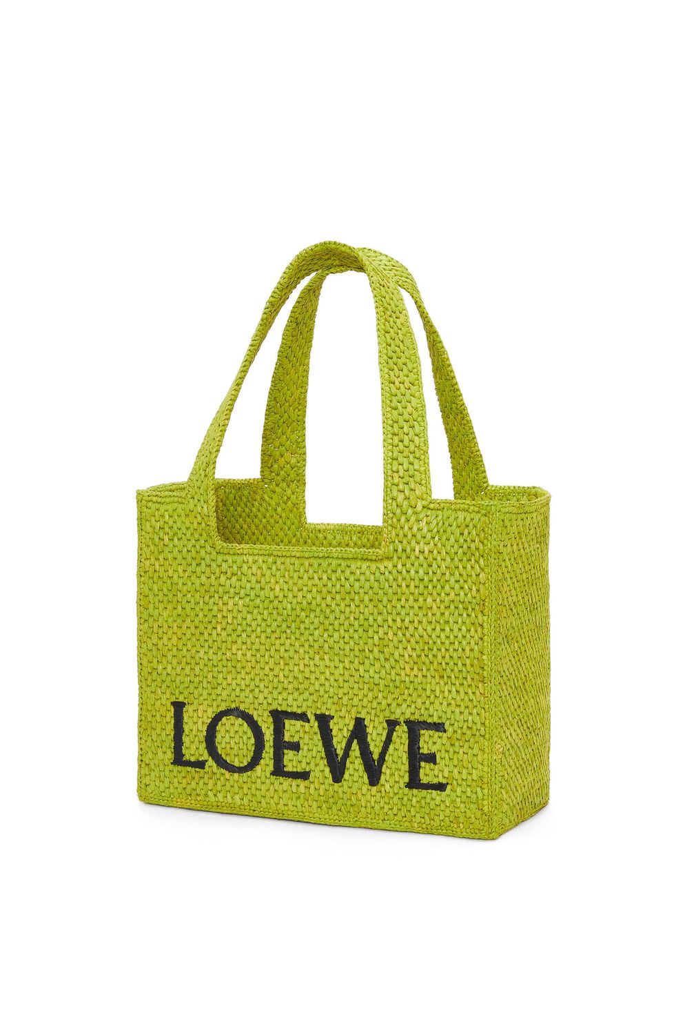 LOEWE Medium Font Raffia Tote