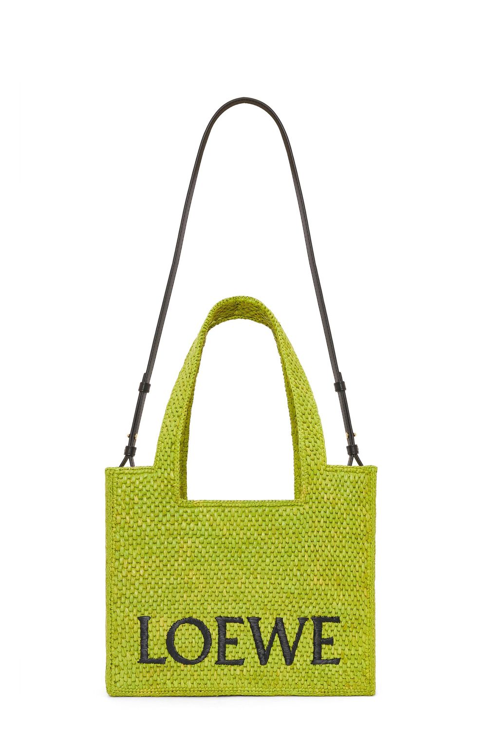 LOEWE Medium Font Raffia Tote