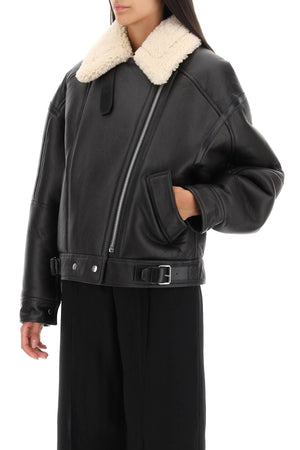 ACNE STUDIOS Luxurious Oversized Shearling Aviator Jacket