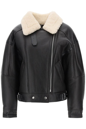 ACNE STUDIOS Luxurious Oversized Shearling Aviator Jacket