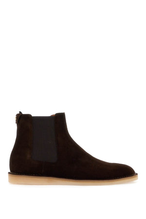 DOLCE & GABBANA Suede Ankle Boots for Men - Fall/Winter 2024