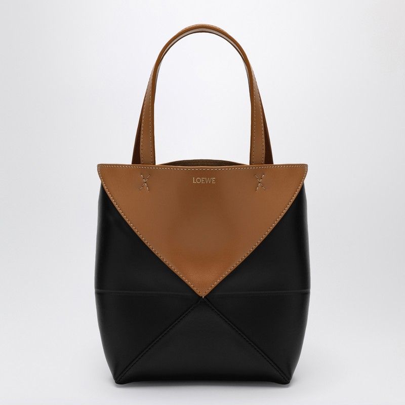 LOEWE Mini Desert Tones Geometric Leather Tote