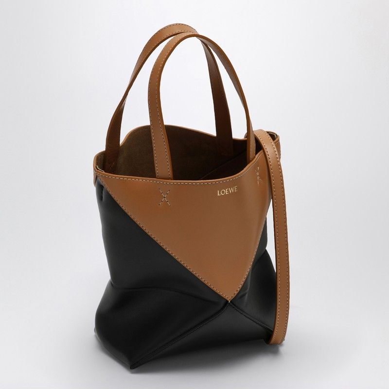 LOEWE Mini Desert Tones Geometric Leather Tote