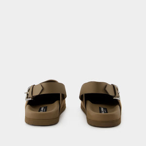 DOLCE & GABBANA Refined Brown Leather Sandals for Men