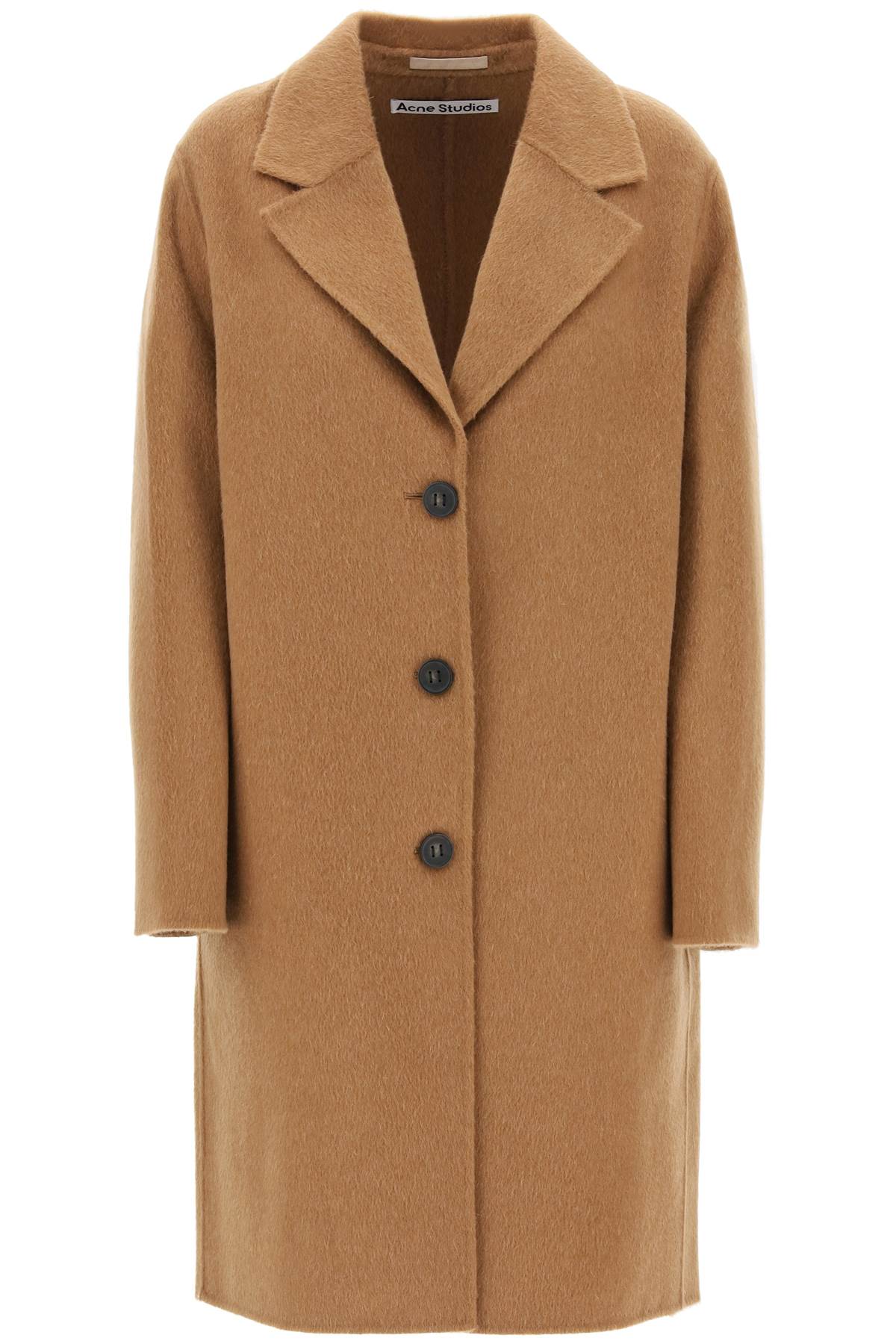 ACNE STUDIOS Soft Wool & Alpaca Midi Jacket for Women - Knee-length, Relaxed Fit