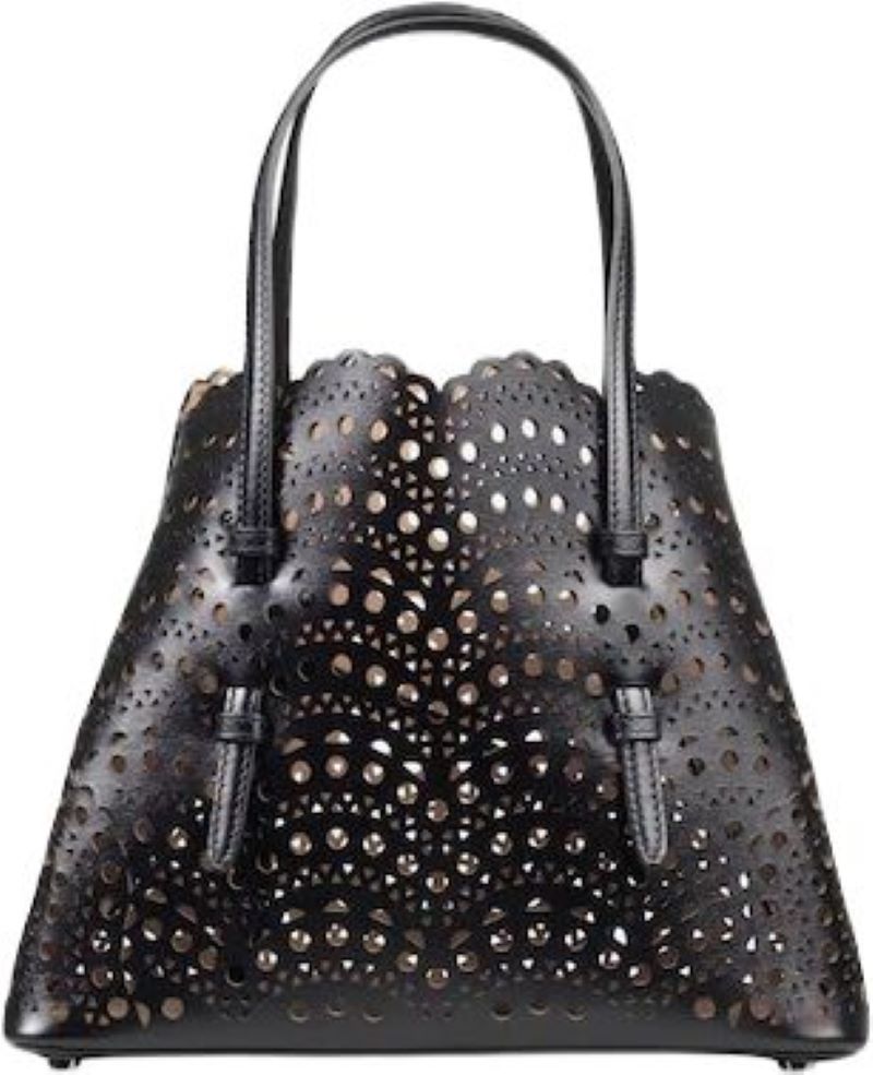 ALAIA Stylish Black Leather Shoulder Bag for Women - SS24 Collection