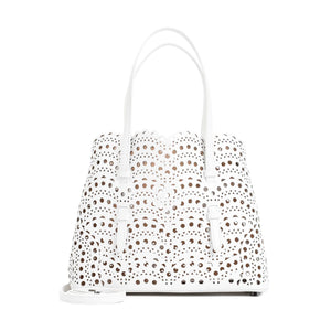 ALAIA Mini Leather Tote Bag - 25CM