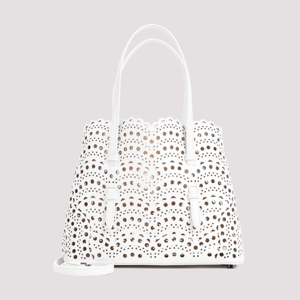 ALAIA Mini Leather Tote Bag - 25CM