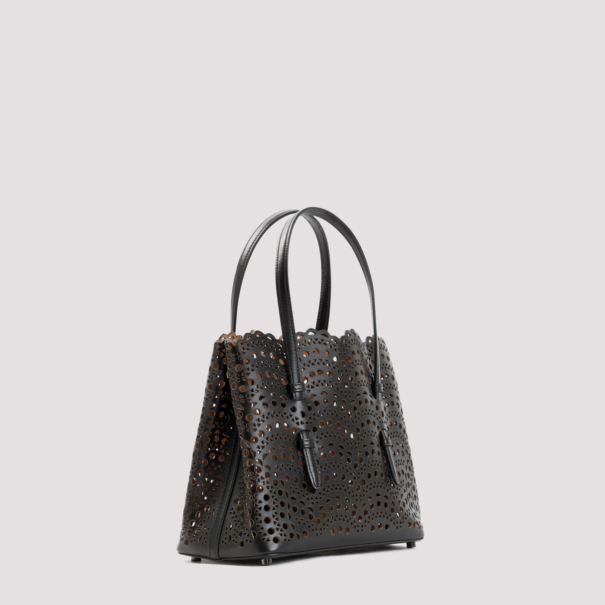 ALAIA Mini Leather Tote Bag - 25CM