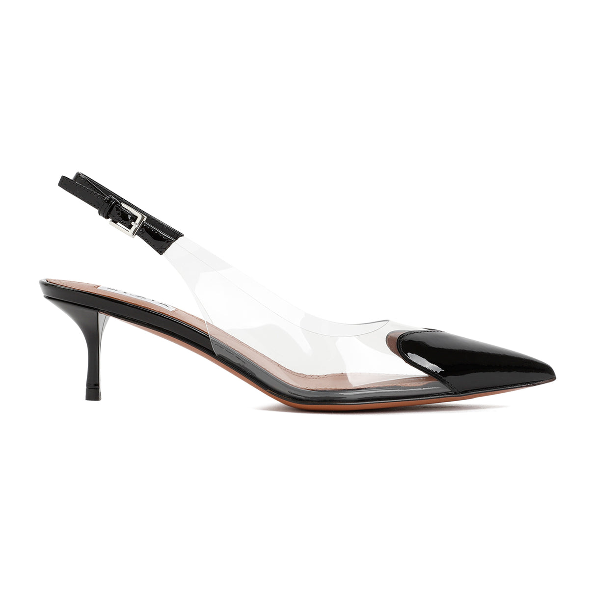 ALAIA Elegant Black Leather Slingback Pumps for Women