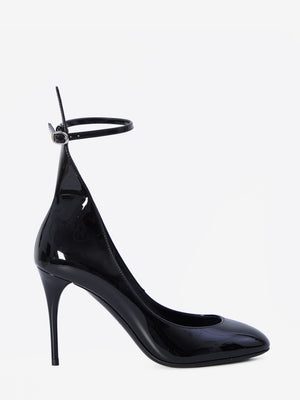 ALAIA Elegant Pointed Ankle Strap Pumps with Adjustable Fit