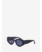 ALAIA Shiny Solid Black Sunglasses