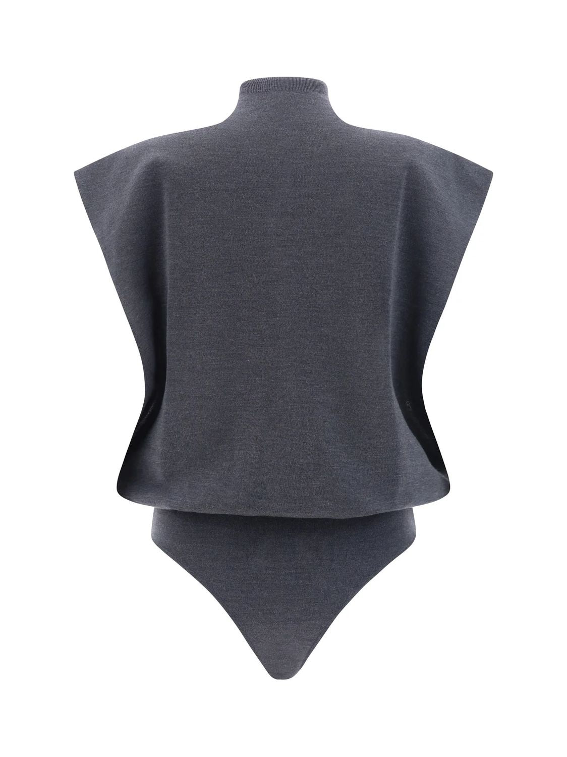 ALAIA Chic Anthracite Knit Body for Women - FW24 Collection