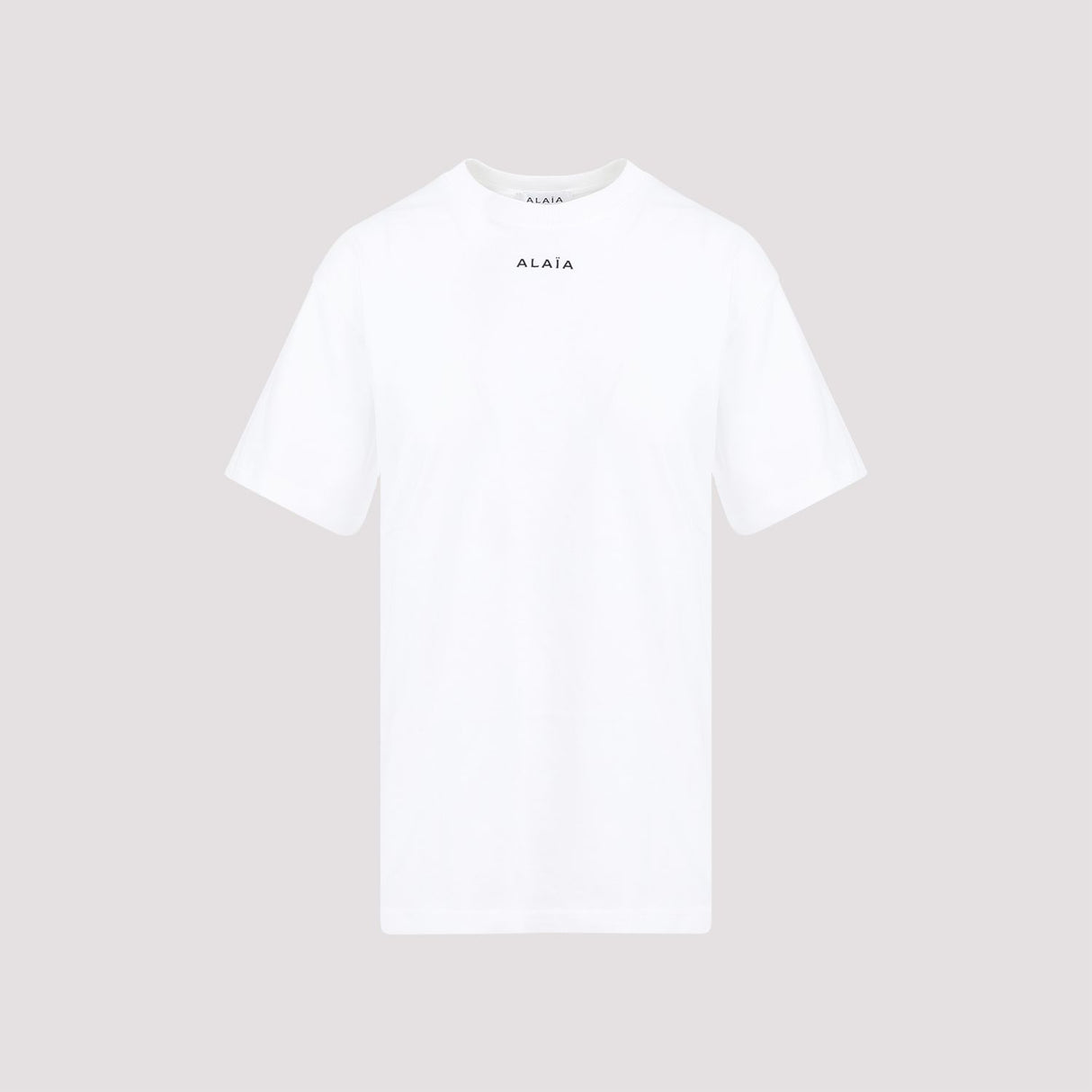 ALAIA White Oversized Logo T-Shirt for Women - SS24 Collection