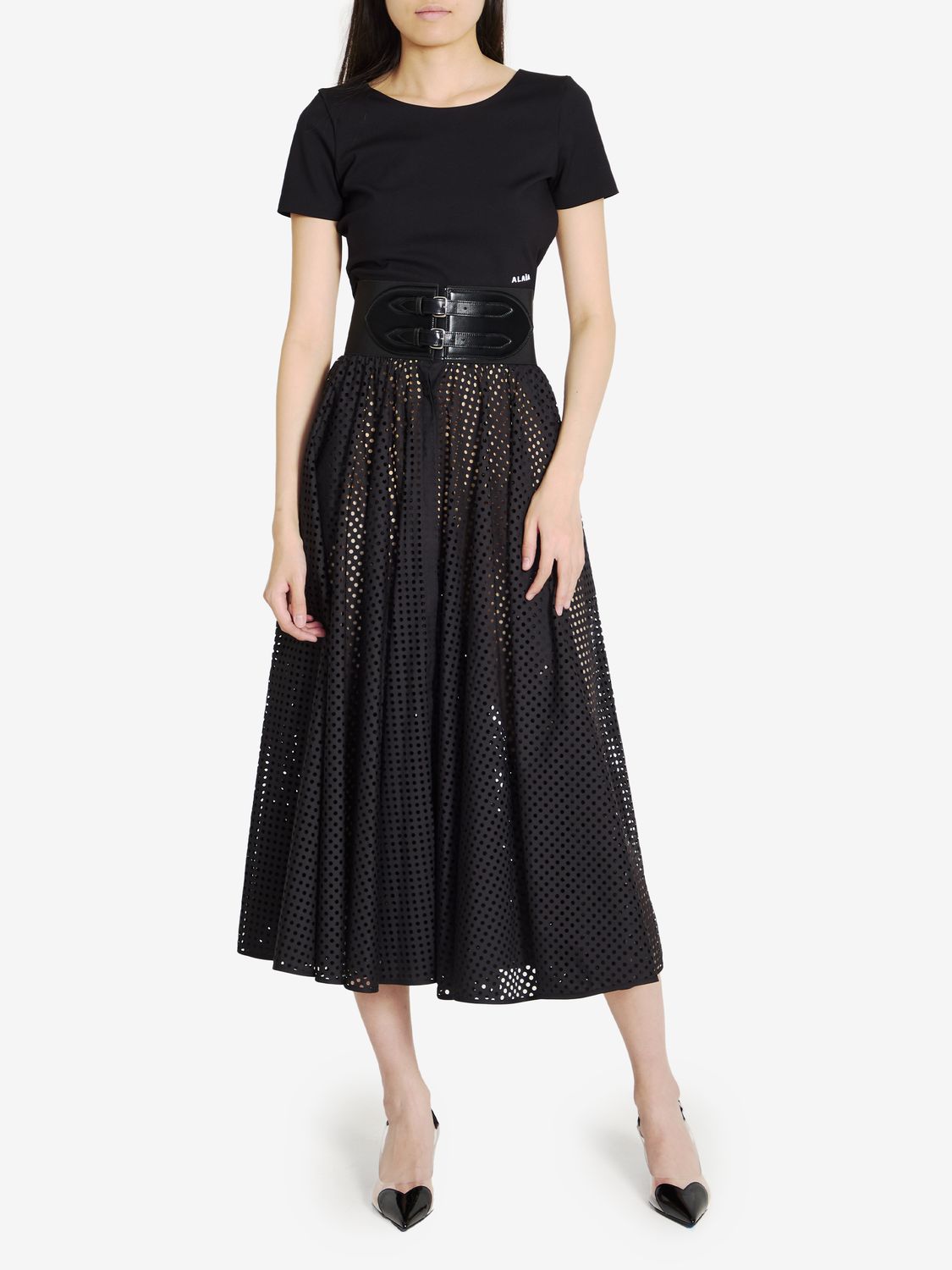 ALAIA Sculpted Elegance Crop Top