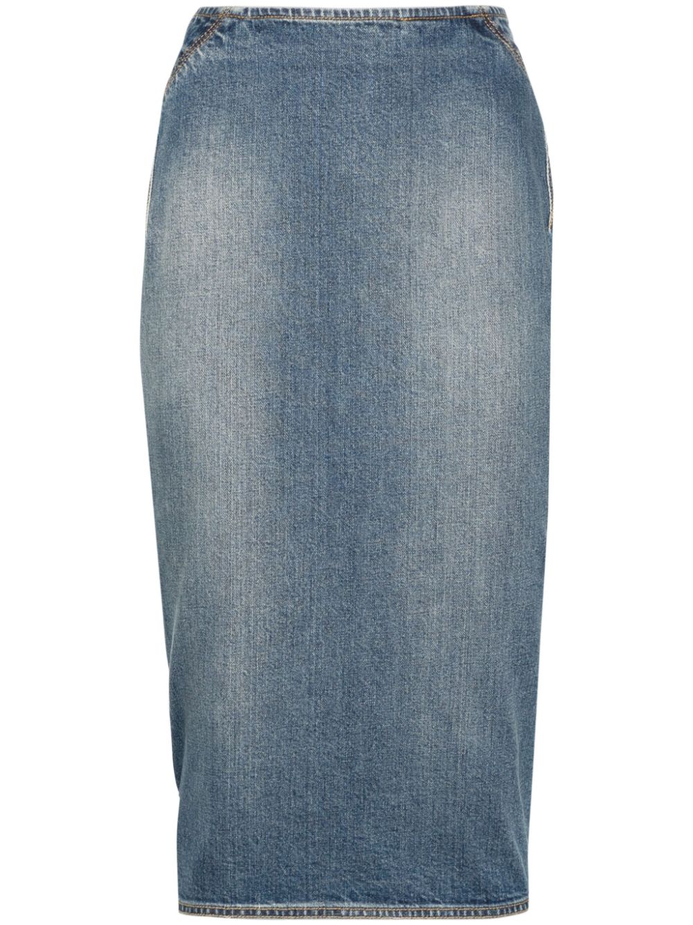 ALAIA Chic Denim Midi Pencil Skirt for Women