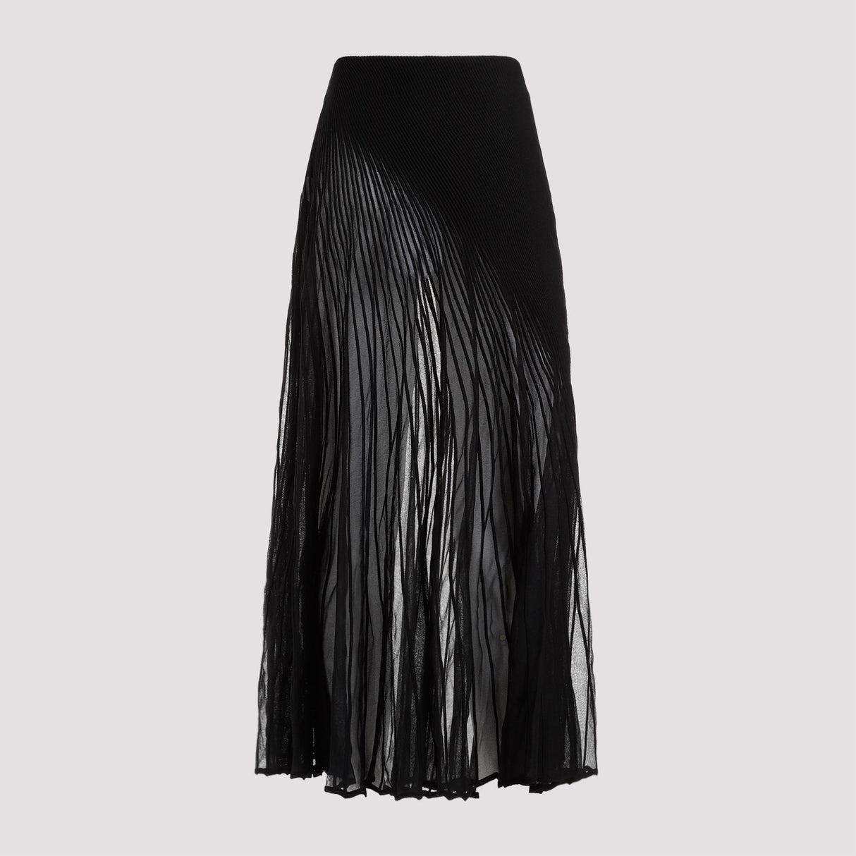 ALAIA Twisted Black Skirt for Women - Seasonal Staple for SS24