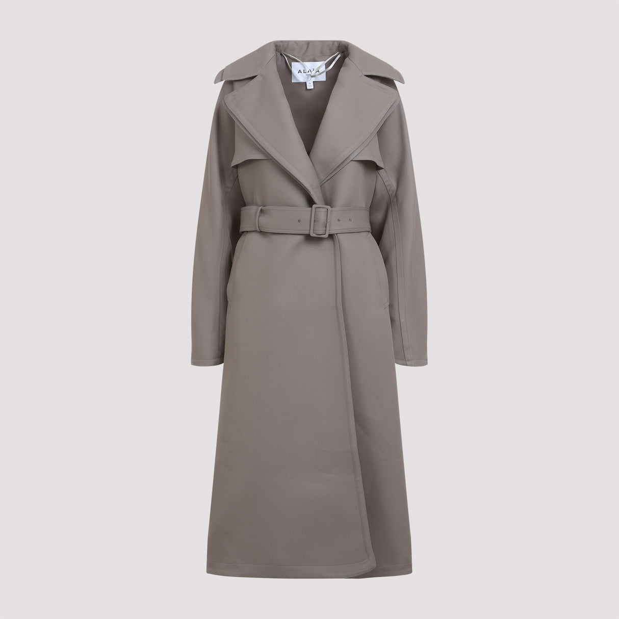 ALAIA Double Diagonal Trench Coat