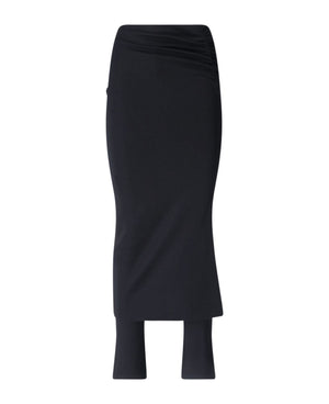 ALAIA Draped Skirt Pants - Regular Fit