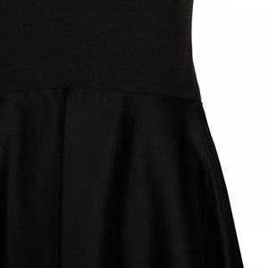 ALAIA BLACK DRESS WITH CROSSED BACK STRAPS