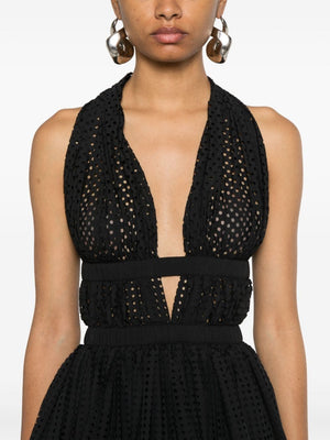 ALAIA Chic Perforated Mini Dress