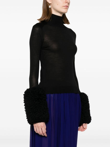 ALAIA Bubble Cuffs Knit Top for Women - Fall/Winter 2024