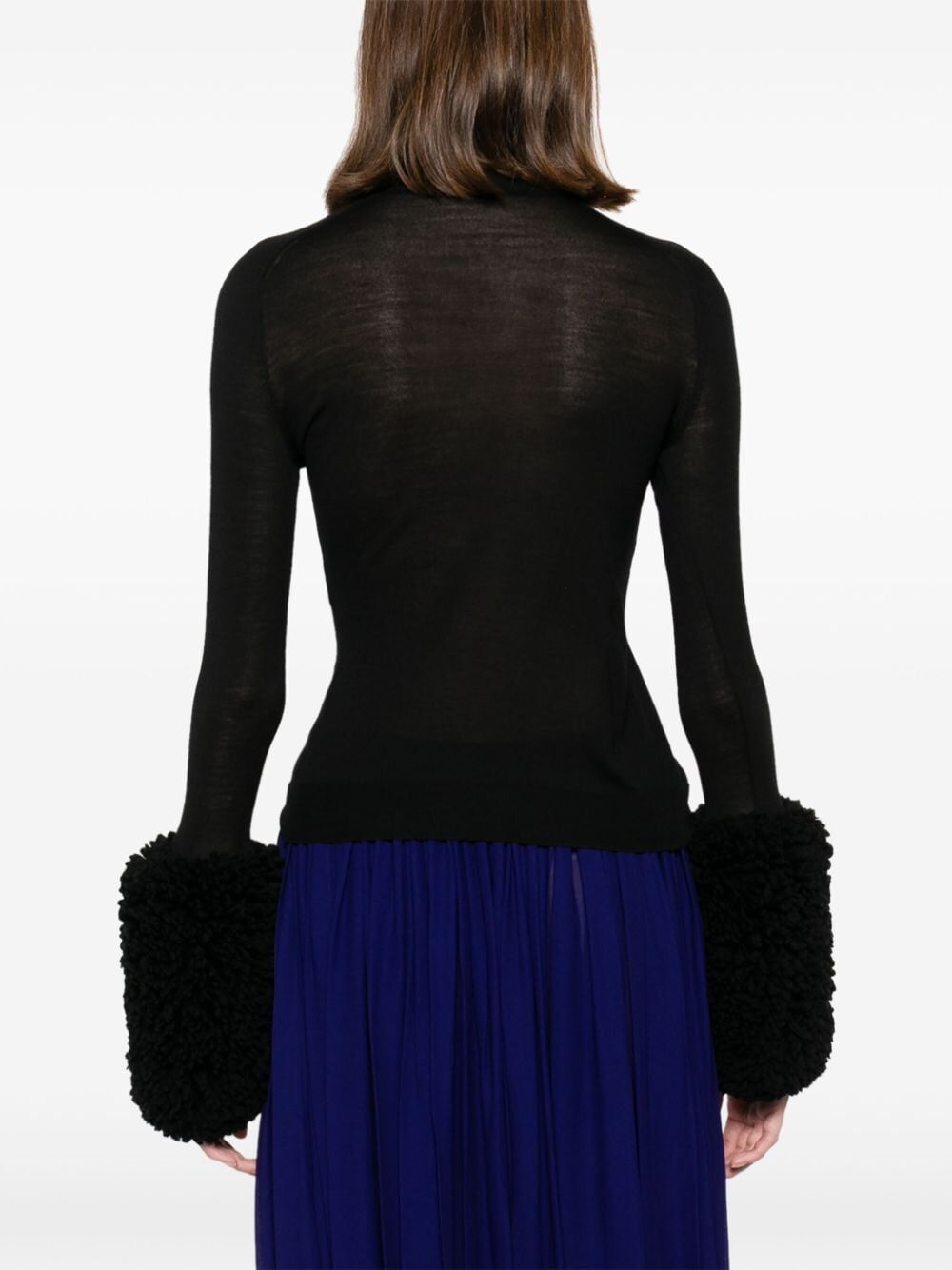 ALAIA Bubble Cuffs Knit Top for Women - Fall/Winter 2024