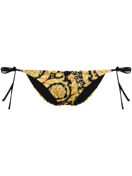 VERSACE Chic Baroque Print Bikini Bottom