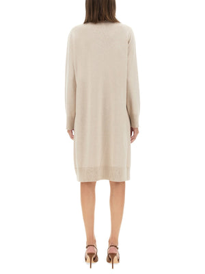 FABIANA FILIPPI Elegant Midi Dress with Luxurious Wool Blend