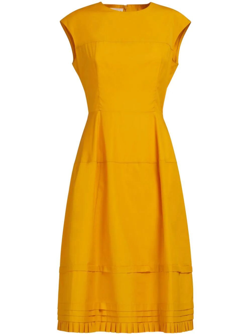 Váy Midi Cotton Màu Vàng Cho Nữ