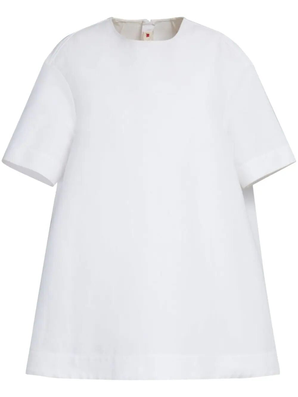 MARNI White Short Sleeve Cotton Minidress for Women | SS24 Collection