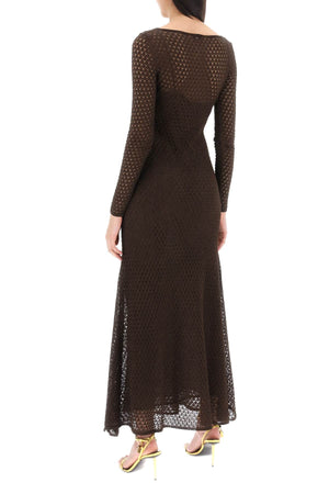 TOM FORD Feminine and Elegant Lurex Knit Maxi Dress for Women - SS24