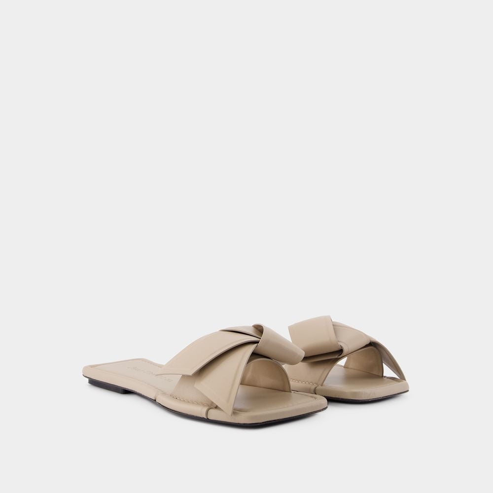 ACNE STUDIOS Tan Musubi Sandals for Women | SS24 Collection