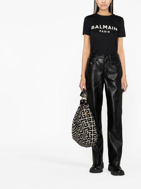 BALMAIN Classic Logo-Print T-Shirt for Women