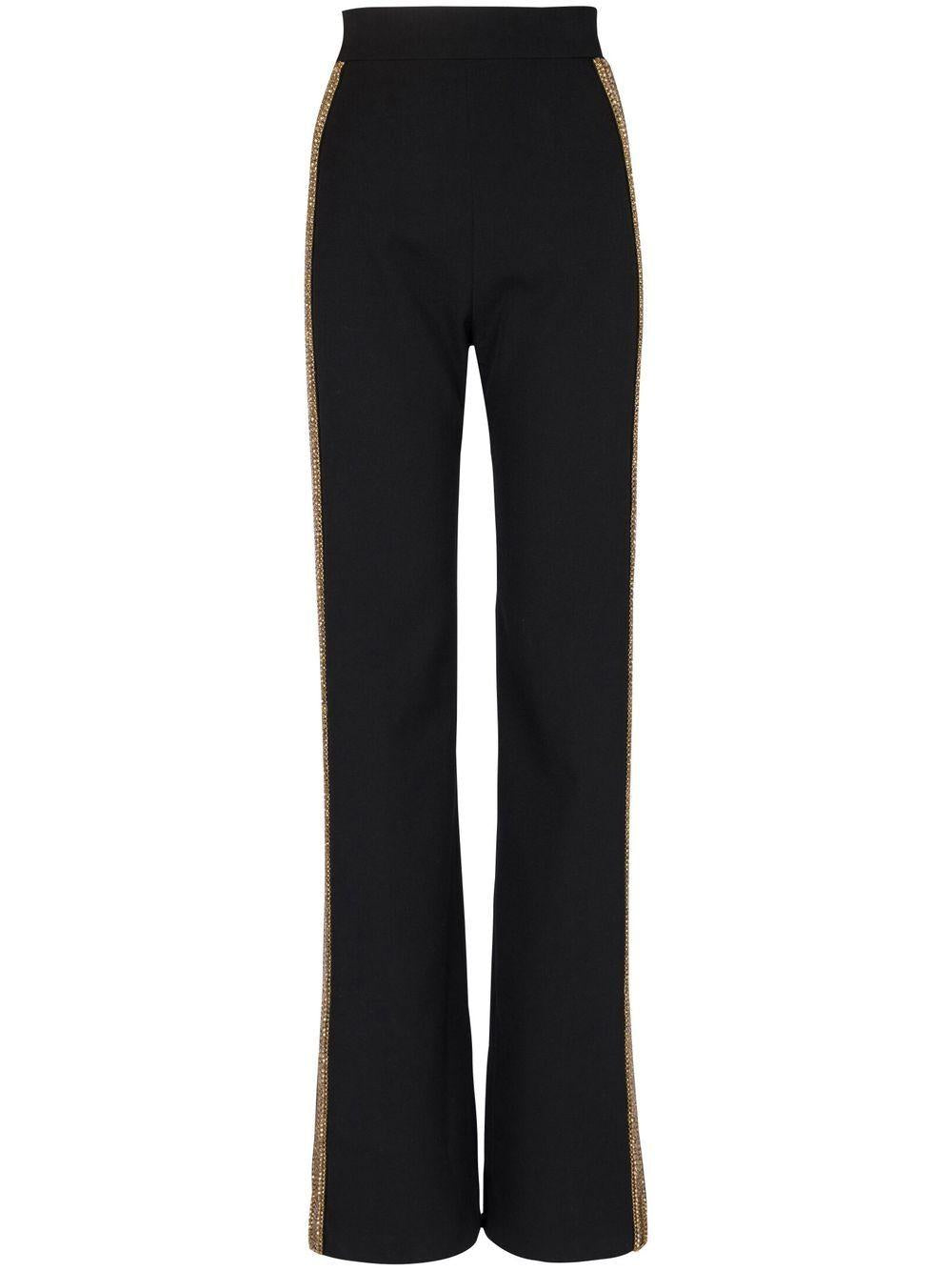 BALMAIN Embroidered Wide Leg Pants - SS23 Collection