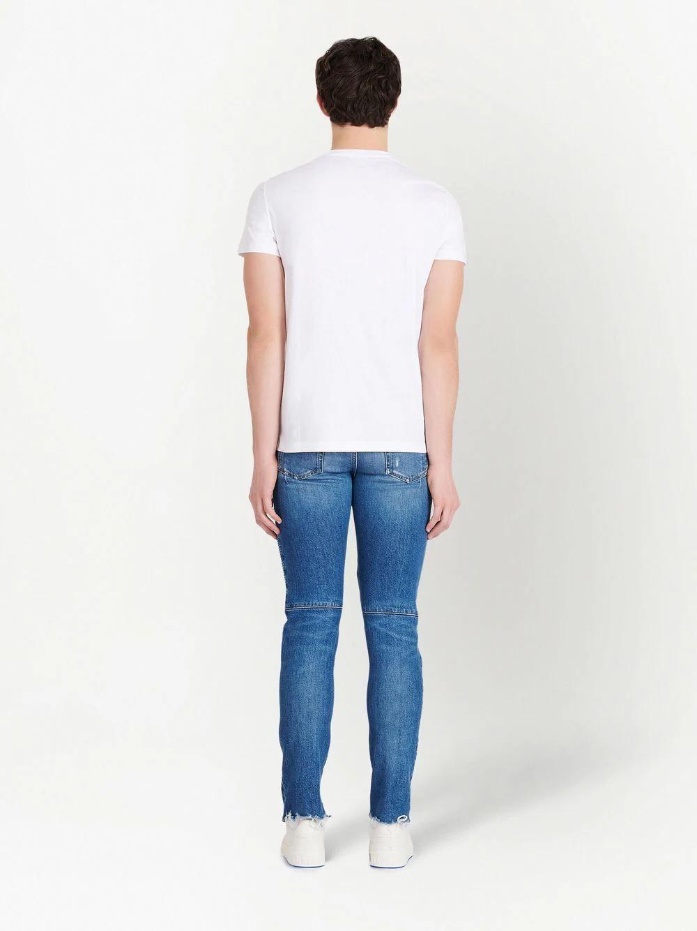 BALMAIN Men's Printed T-Shirt with Straight Fit - Season SS23