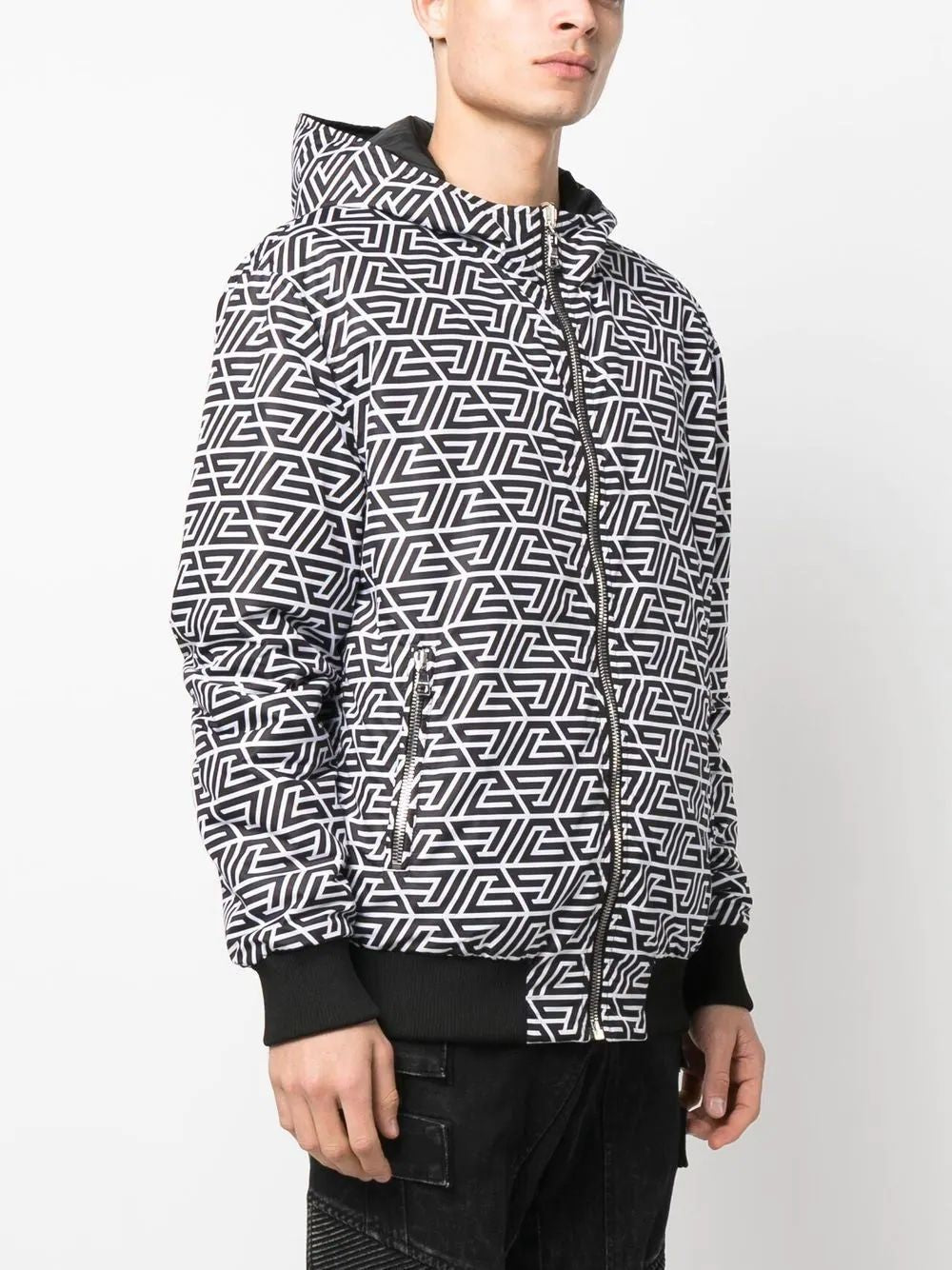 BALMAIN Reversible Nylon Bomber Jacket for Men in SS23 Collection