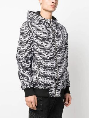 BALMAIN Reversible Nylon Bomber Jacket for Men in SS23 Collection