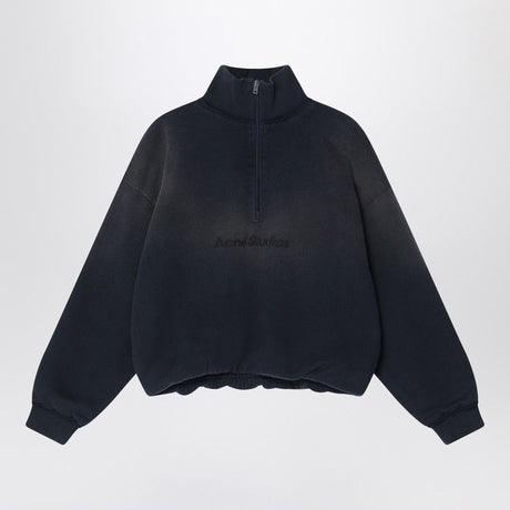 ACNE STUDIOS Vintage-Effect Oversized Sweatshirt with Logo