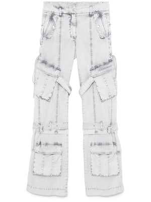 ACNE STUDIOS Mid-Rise Faded Effect Organic Cotton Trousers