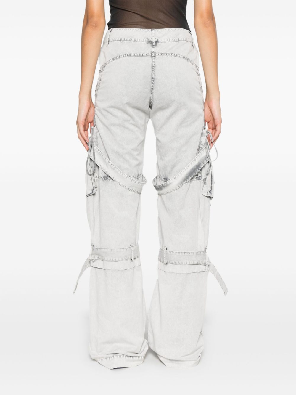 ACNE STUDIOS Mid-Rise Faded Effect Organic Cotton Trousers