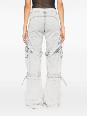 ACNE STUDIOS Mid-Rise Faded Effect Organic Cotton Trousers